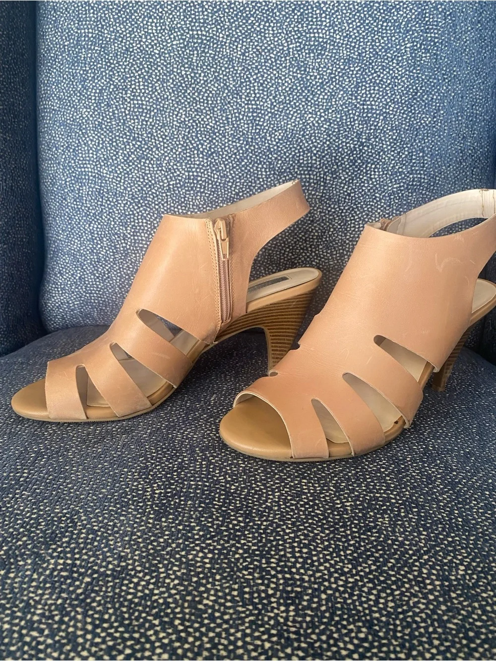 INC International Concepts Honey Tan Cutout Open-Toe Heel